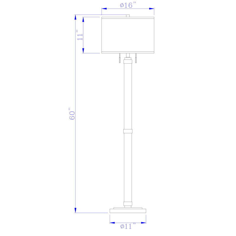 Lampe sur pied 60 po Thornell