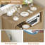 Armoire de cuisine avec micro-ondes avec rangement et tiroirs Senfot-915101154