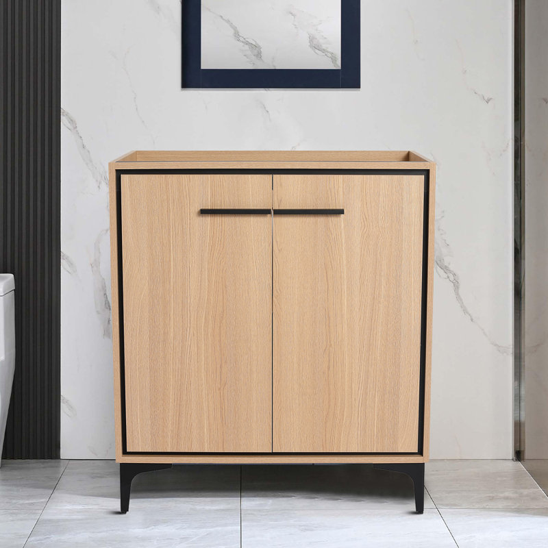 Meuble-lavabo 29 po avec 2 portes à fermeture en douceur pour la salle de bain