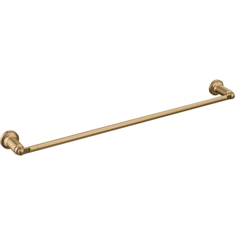 Delta Saylor Wall Mounted 24" Towel Bar in Matte Black, Champagne Bronze