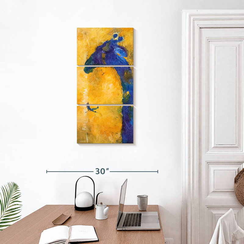 Girafe abstraite, H 32 po x l 15 po