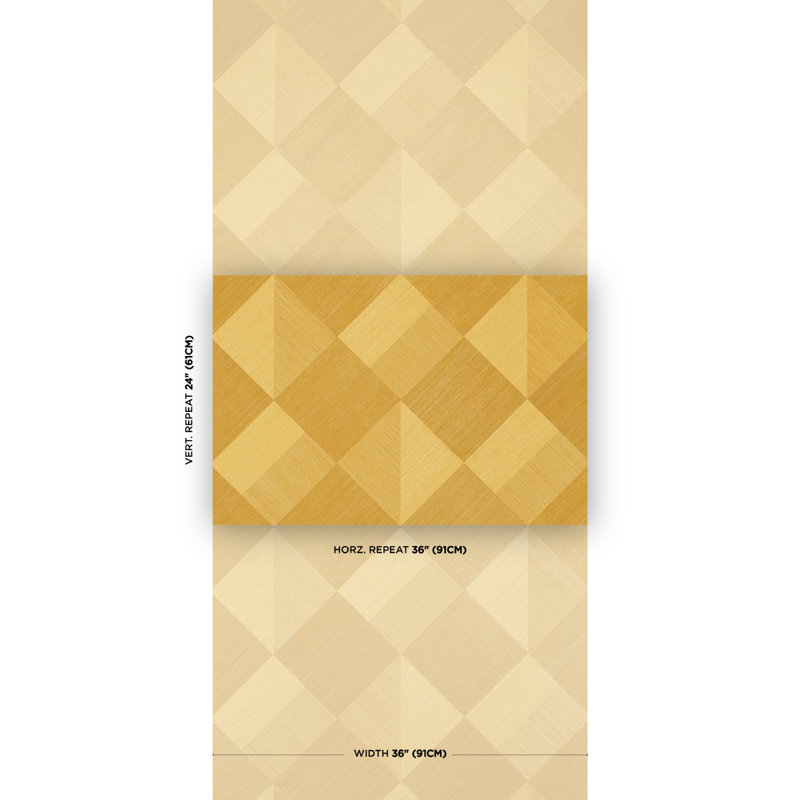 Papier peint Schumacher X Backdrop Maestro, Jaune