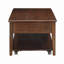 Table basse en noyer avec plateau relevable