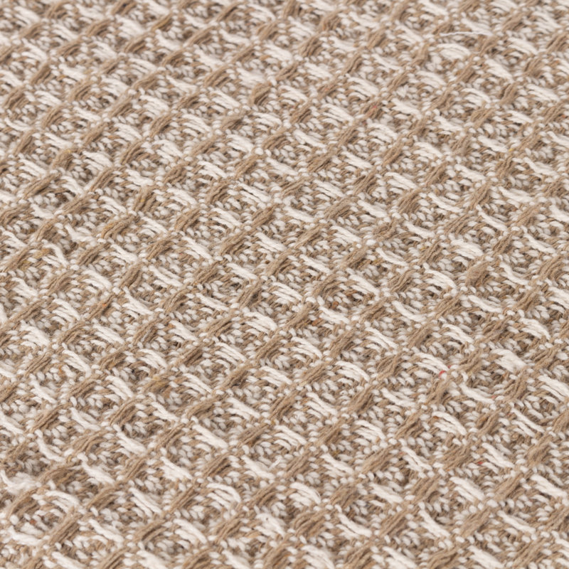 Lorne Waffle Throw Blanket, Biscuit