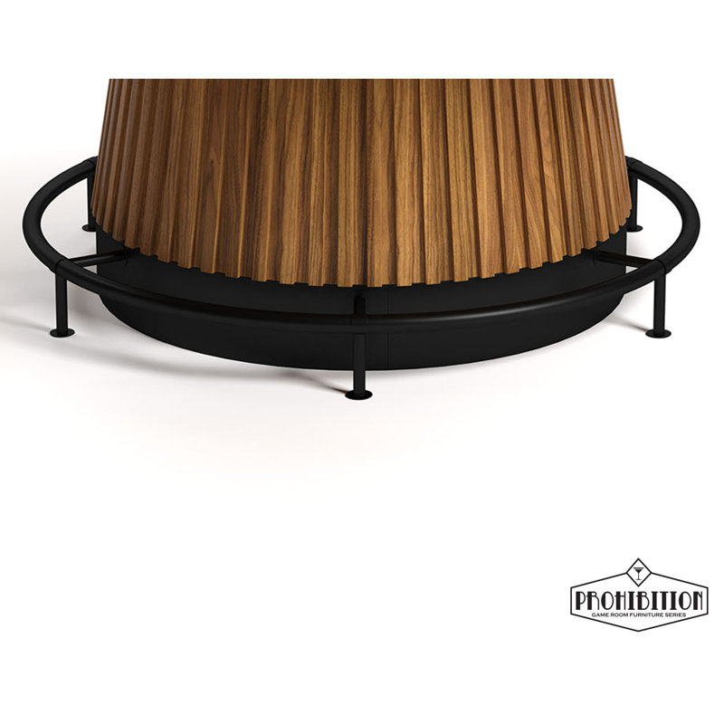 Prohibition Series 60' Poker Foot Rail - Black
