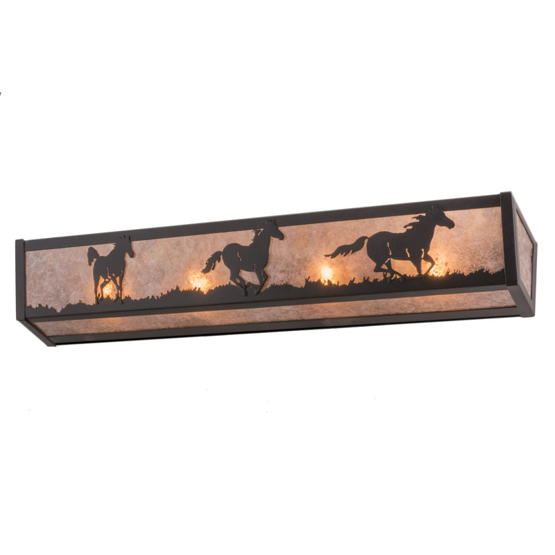 Running Horses 4 - Light Bath Bar
