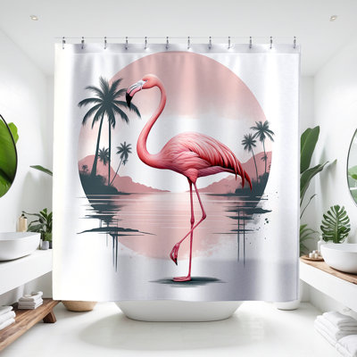 Rideau de douche Turner Flamingo