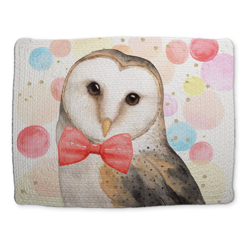 Chic Owl Bedroom Bird Braided Polyester Placemat - Home Decor