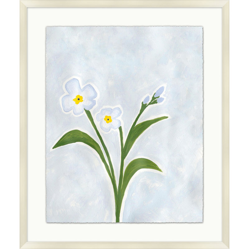 Periwinkle Floral Study 4 Print by Lillian August