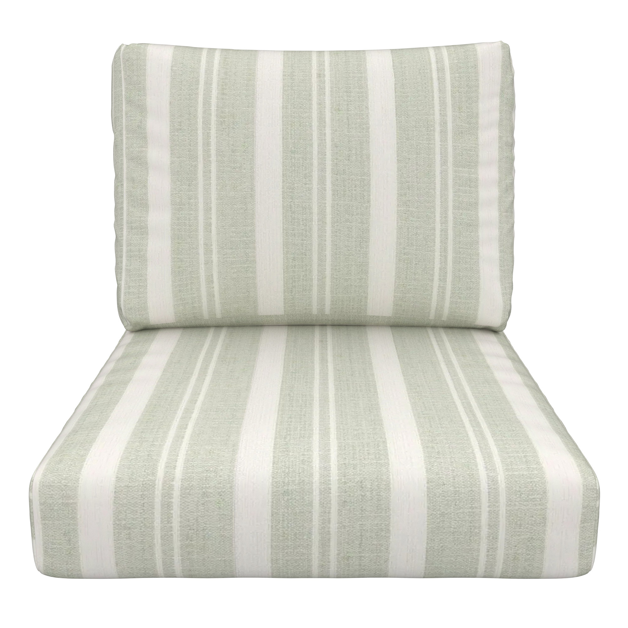 Amala Indoor/Outdoor Sunbrella® Cushion, Sunbrella Tranquil Sage, 24" W x 5" D