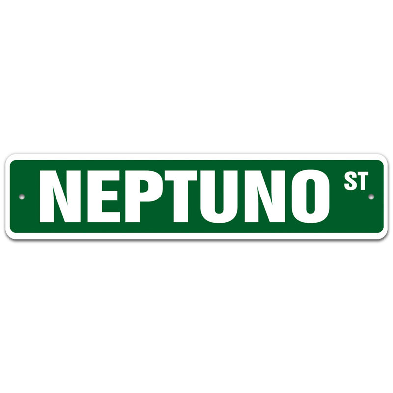 Plaque de rue Dionne, H 7 po x l 30 po x P 0,1 po