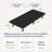 Split King Adjustable Bed Base with Segmented Design, Easy Assembly, Oxford Fabric Upholstery, Wired Remote Control, Whisper-Quiet Durable Motor, Mattress Retainer, No Box Spring Needed