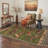 Abrahamson Tigris Animal Print Machine Washable Green Indoor Area Rug with Non-Slip Backing-128992353