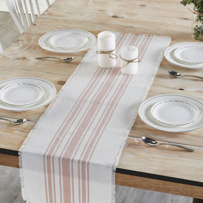 Antique White Stripe Coral Indoor/Outdoor Runner 12X36