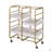 Washed Serving Cart With 3 Adjustable Trays-1897262972