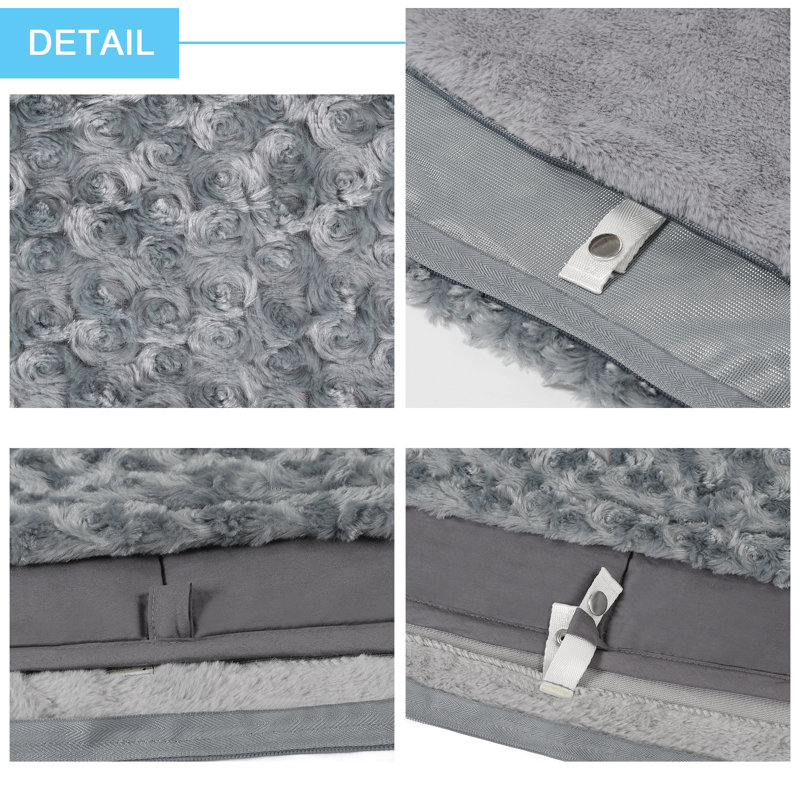 Knitted Heated Blanket, 60" x 80", Gray