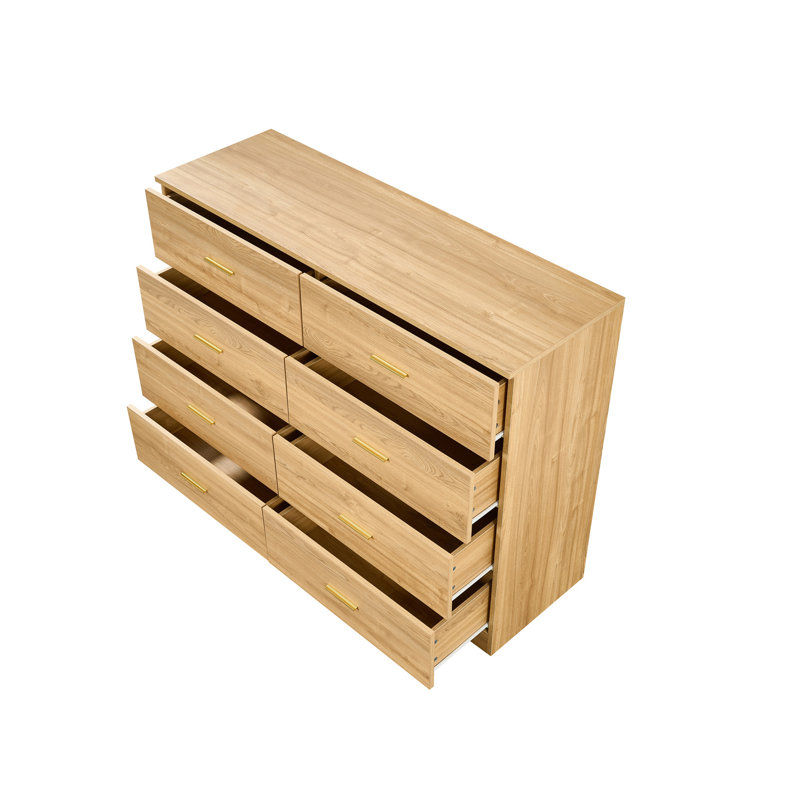 Commode double 8 tiroirs pour chambre à coucher