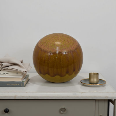 Décoration de table Mary, orbe rond moderne, céramique
