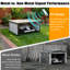 Garage pour tondeuse robot, abri en polypropylène résistant aux intempéries pour station de charge, conception ouverte compatible Wi-Fi