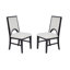 Table de salle à manger de style traditionnel et chaises d'appoint 6X