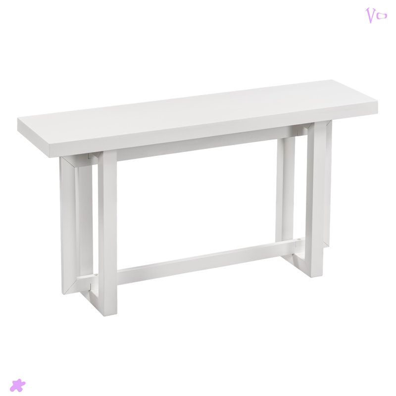 Thedrick 59" Extra Long Entryway Table Console Table,Entryway table,Hoyer table with wood frame, White