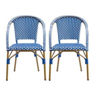 Chaises de patio avec cadre en aluminium