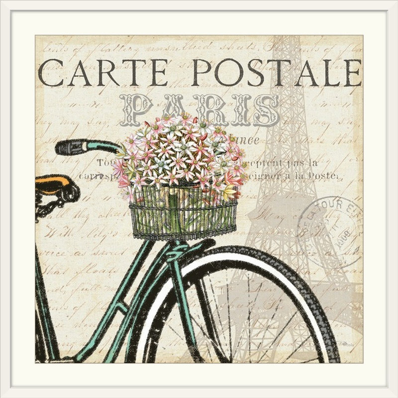 «i rétro, annonce Paris Ride, H 35 po x l 35 po x P 1,5 po, Toile