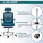 Chaise de bureau ergonomique à dossier haut en filet Mesh-818323165-818323174