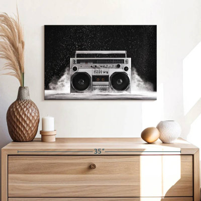 Boombox argenté Abarca 1980