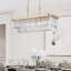 Lustre rectangulaire moderne en cristal K9, suspension à plusieurs niveaux-1041993612-1041993613