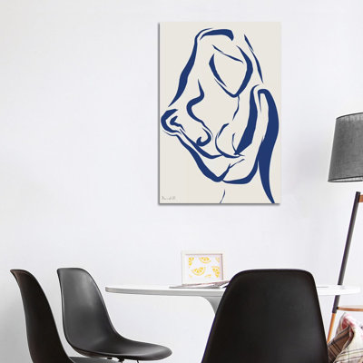 Nude Navy I by Dan Hobday - Wrapped Canvas Print