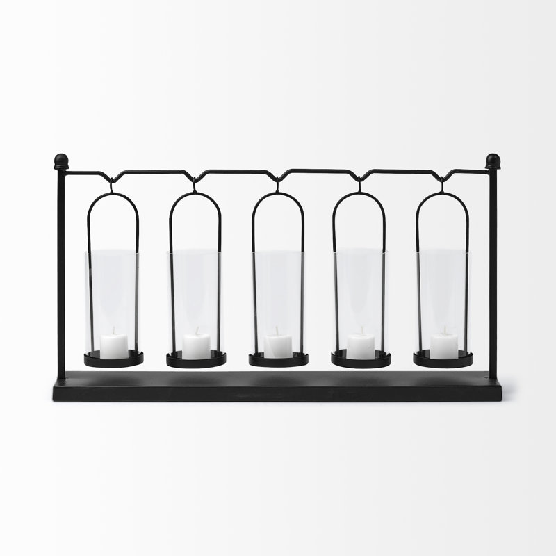 Erlen 12.80'' H Metal Tabletop Hurricane