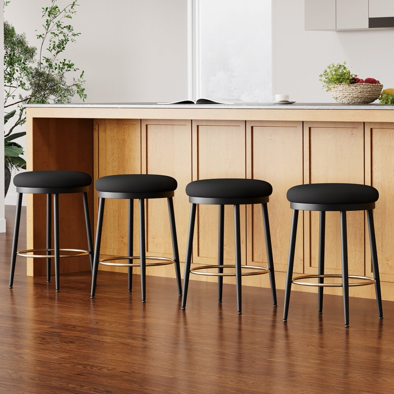 Ensemble de 4 tabourets de comptoir 24,75 po Modern
