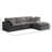 Atis Velvet L-Shaped Sectional Reversible-476492542