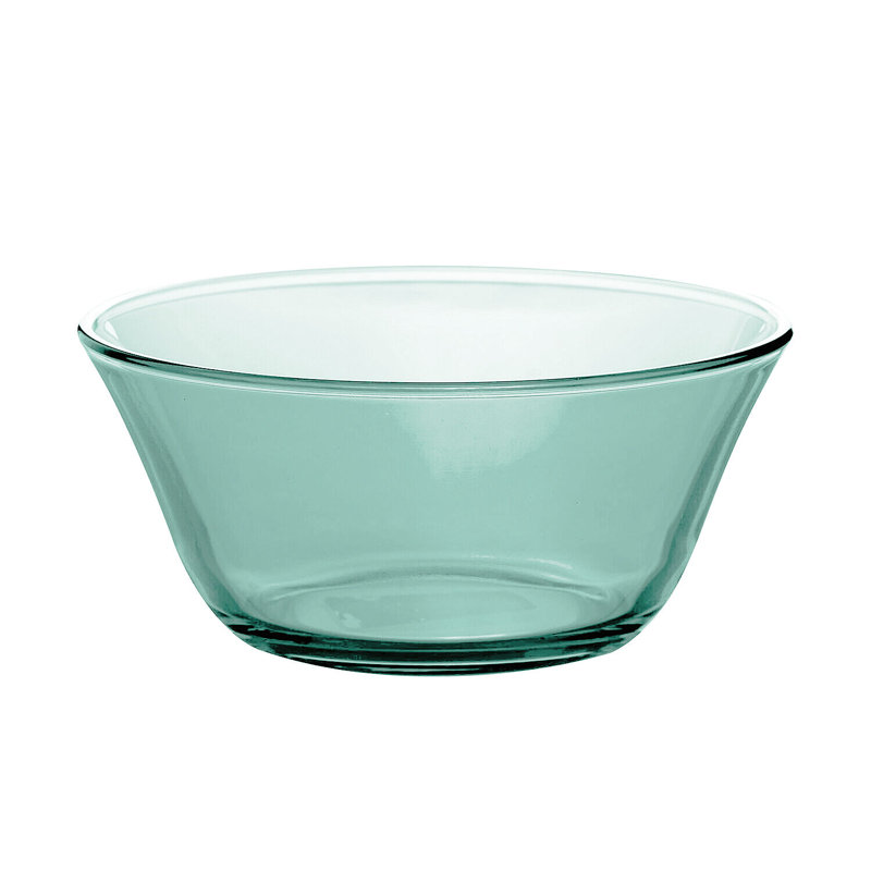 Lakevia Everyday Green Glass Salad Bowl 7'', Green