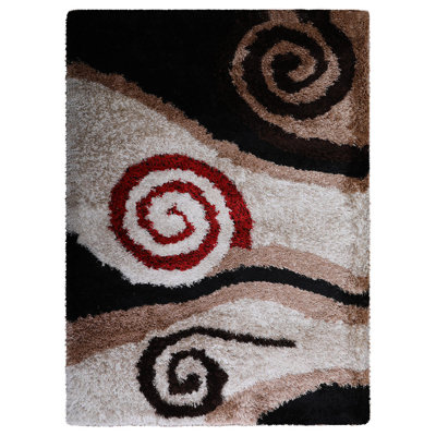 Tapis en polyester à poils longs Debi