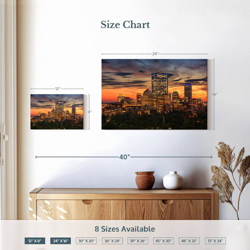Sirci Boston Nightfall, H 16 po x l 24 po
