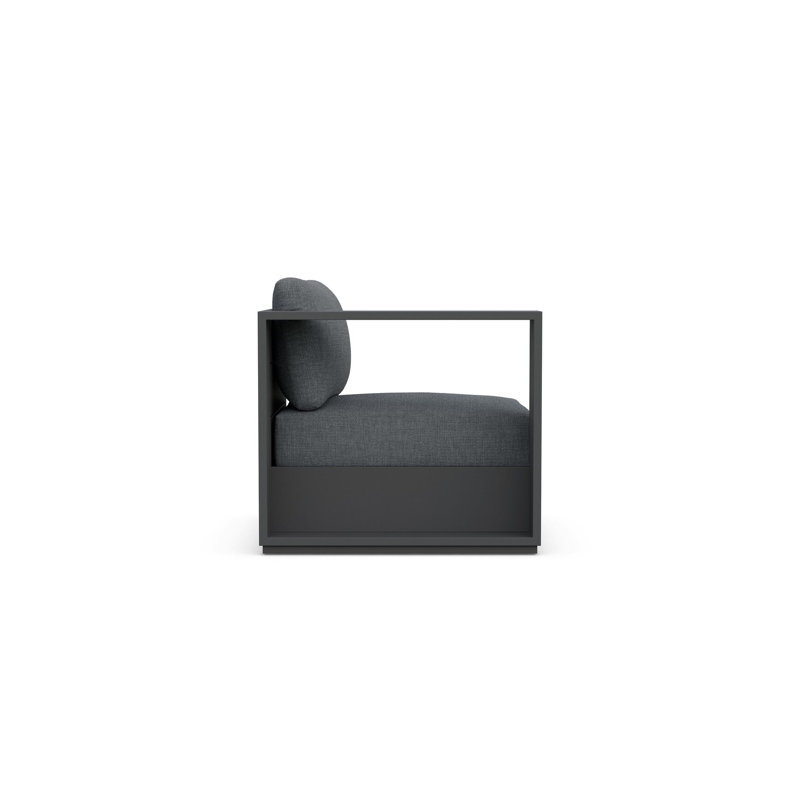Sydney Right Arm Chair Bronze + Fawn Cushion, Slate, Charcoal