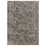 Himalayan Abstract Area Rug in Black