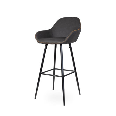 Beggs Upholstered Bar Stool with Steel Frame