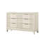 Commode blanche antique avec miroir