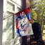 Drapeau patriotique de la maison américaine-112698745
