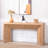 62" Modern Rustic Console Table – Solid-Look Engineered Wood Entryway Table