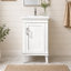 Ensemble de meuble-lavabo simple autoportant 24 po avec plateau en céramique Arzola-311355943