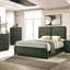 Grand lit tapissier noir Burton-725446850
