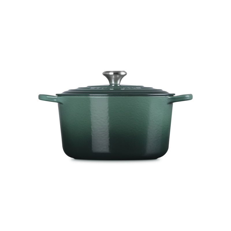 Le Creuset Signature Enaneled Cast Iron Deep Round Dutch Oven 6.5 Qt., Oyster, Artichaut, 6.5 quarts