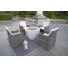 Wicker 4 - Person Patio Conversation Set with Cushions