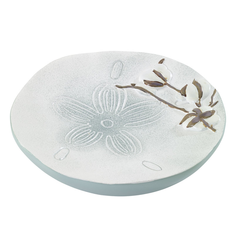 Light Blue Resin Farmhouse Shell Soap Dish