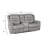 Harley Grey Dual Power Console Loveseat