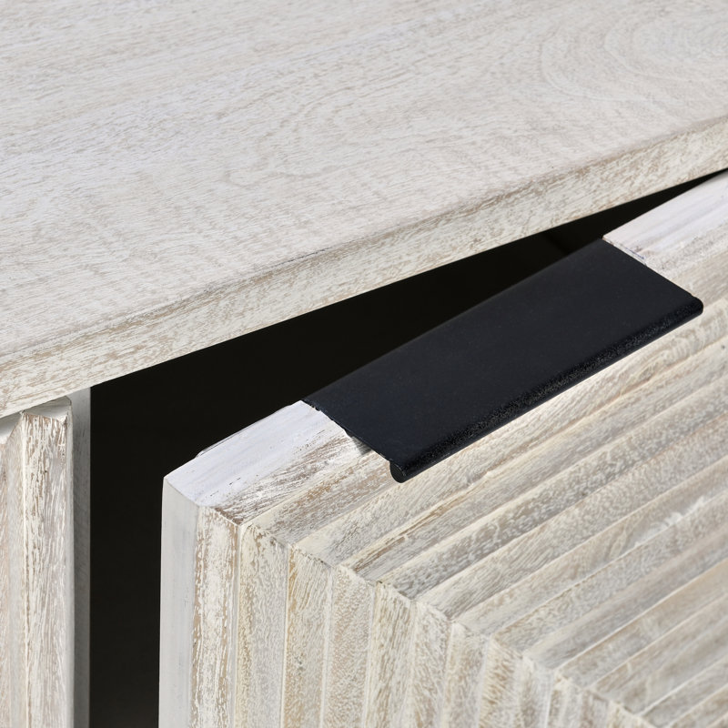 Flint 4Dr Sideboard White Wash